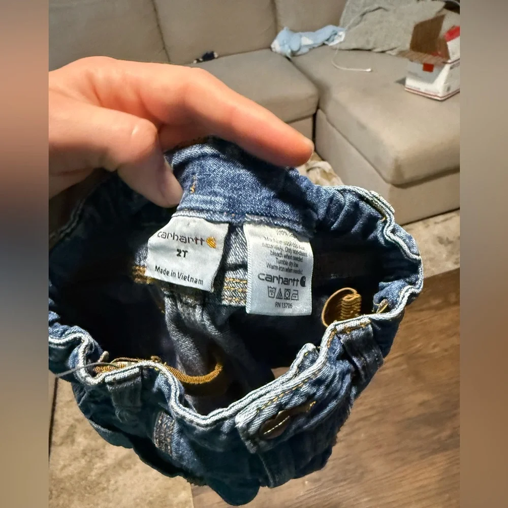 Carhartt Kids Blue girls Denim Shorts size 2T